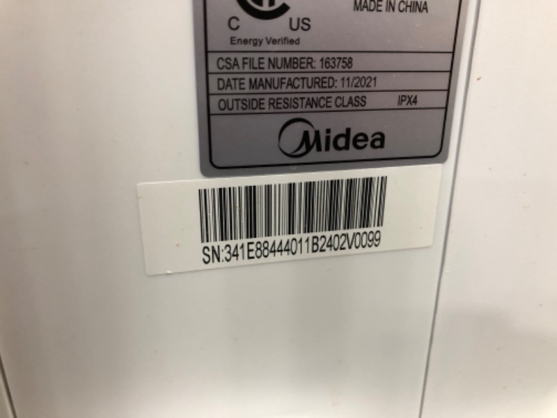 Photo 1 of tested powers on*
Midea 8,000 BTU U-Shaped Smart Inverter Window Air Conditioner–Cools up to 350 Sq. Ft., Ultra Quiet with Open Window Flexibility, Works with Alexa/Google Assistant, 35% Energy Savings, Remote Control
