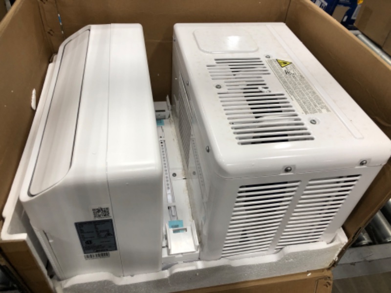Photo 3 of **HAS MINOR DAMAGE**
Midea 8,000 BTU U-Shaped Smart Inverter Window Air Conditioner–Cools up to 350 Sq. Ft., Ultra Quiet with Open Window Flexibility, Works with Alexa/Google Assistant, 35% Energy Savings, Remote Control
