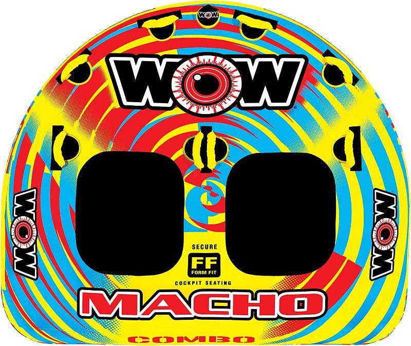 Photo 1 of WOW Sports Macho Towable Tube for Boating 2 - 3 Person Options
