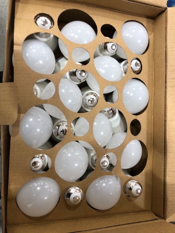 Photo 2 of 24 Pack A19 LED Light Bulbs, 100-125 Watt Equivalent, 1500 Lumens, 5000K Daylight, E26 Standard Base, Non-Dimmable, 13W LED Bulbs for Bedroom Living Room Home and Office Lighting
