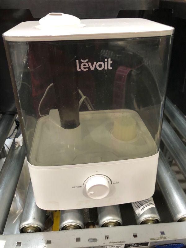 Photo 2 of **PARTS ONLY** INCOMPLETE 

LEVOIT Cool Mist Humidifiers for Bedroom Large Room(6L), Lasts 60 Hours, Top Fill Design, 505 sq ft Coverage for Home, Plants & Whole House, Whisper Quiet, Easy to Use and Clean, Auto Shut off, Grey
