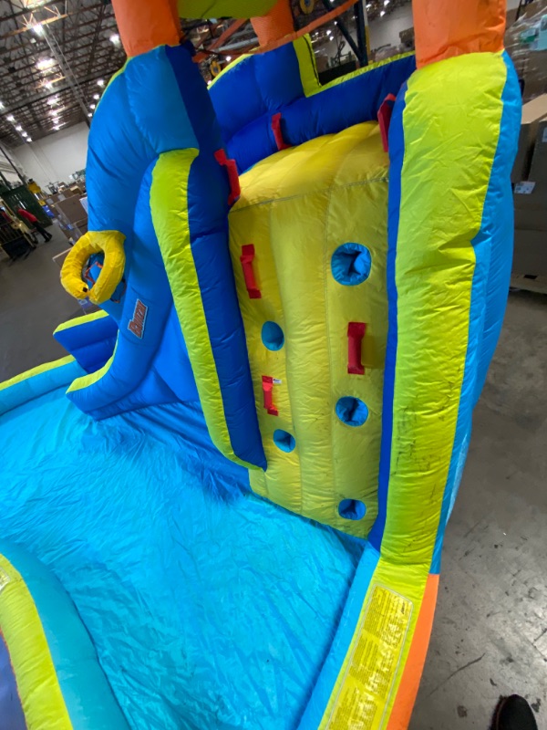 Photo 5 of Banzai Big Blast Water Park, Length: 14 ft 5 in, Width: 10 ft 7 in, Height: 7 ft 11 in, Inflatable Outdoor Backyard Water Slide Splash Bounce Climbing Toy
