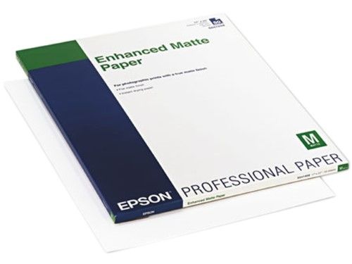 Photo 1 of 50 PCS
Epson Enhanced Matte - Matte Paper - Bright White - 17 in X 22 in