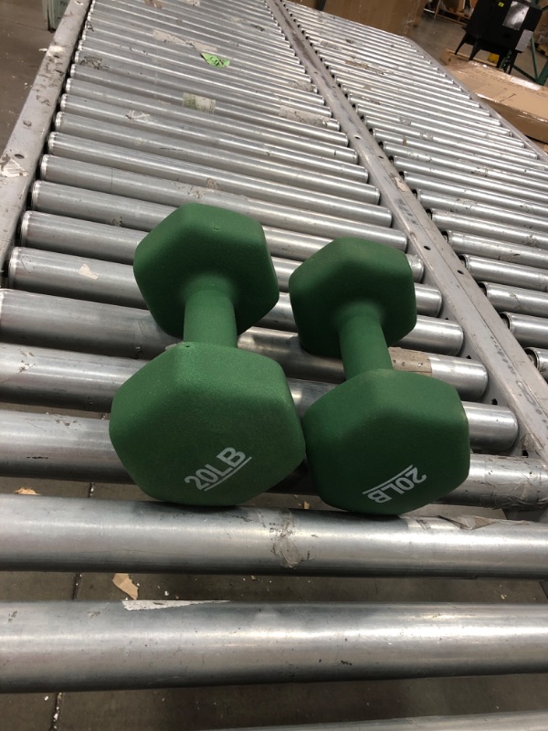 Photo 2 of 20 lb soft dumbbells - green