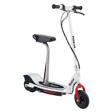 Photo 1 of Razor E200S Seated Electric Scooter, for Ages 13+ and up to 154 lbs, 8" Pneumatic Front Tire, 200W Chain Motor, Up to 12 mph & up to 8-mile Range, 24V Sealed Lead-Acid Battery
