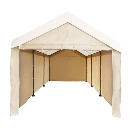 Photo 1 of **SIDEWALLS ONLY**Caravan Canopy 10' X 20' Mega Domain Carport Canopy Sidewalls, 10 FT. X 20 FT., Tan 
