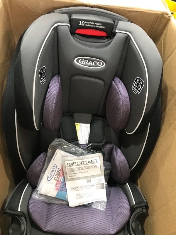 Photo 2 of Graco SlimFit 3 in 1 Car Seat, Slim & Comfy Design Saves Space in Your Back Seat, Annabelle
