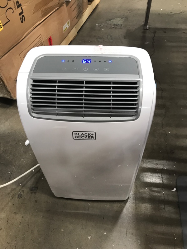 Photo 2 of Black & Decker 8,000 BTU/4,000 BTU (DOE) Portable Air Conditioner with Remote Control, White
