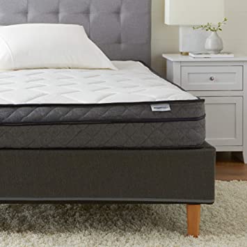 Photo 1 of Amazon Basics Foam Eurotop Mattress - CertiPUR-US Certified - 9-inch, Full
