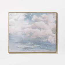 Photo 1 of 36" x 30" Clouds Framed Wall Canvas - Threshold™ designed with Studio McGee

