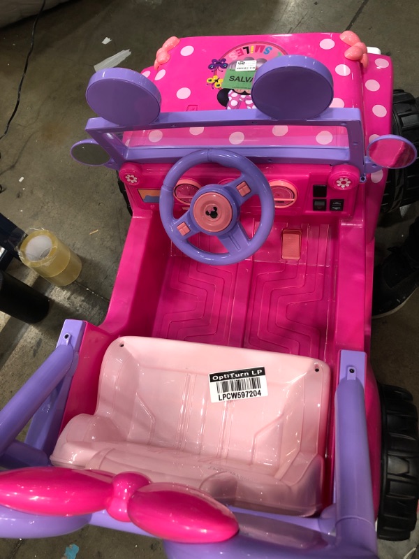 Photo 3 of Kid Trax 6V Disney Minnie Mouse Flower Power 4x4 Powered Ride-On - Pink

