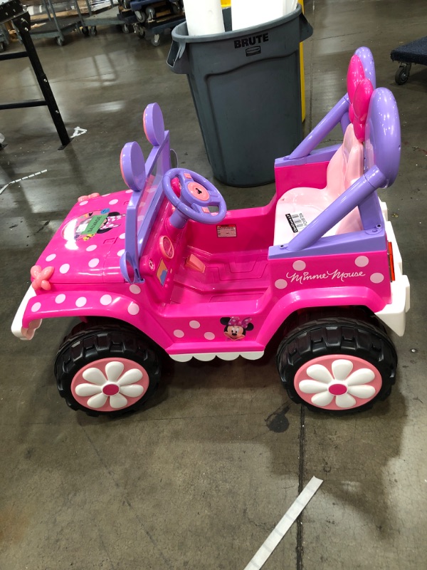 Photo 5 of Kid Trax 6V Disney Minnie Mouse Flower Power 4x4 Powered Ride-On - Pink

