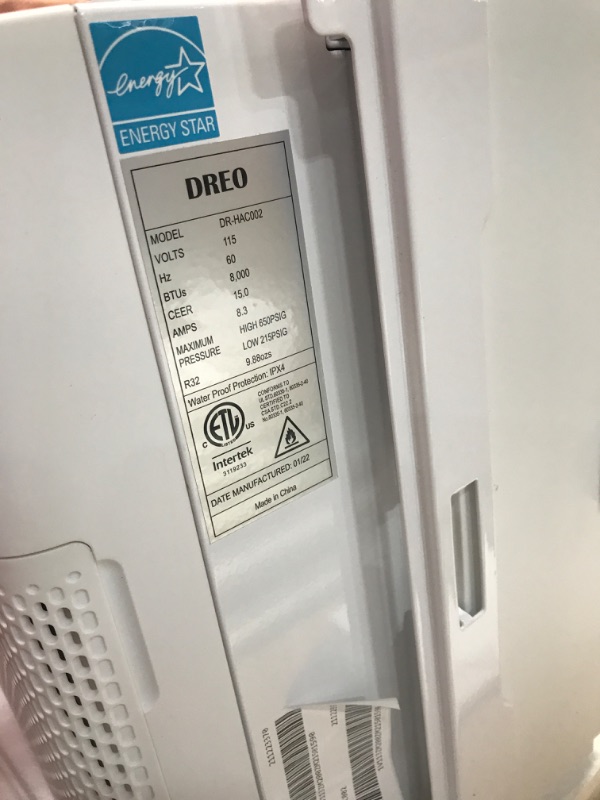 Photo 1 of **MINOR SCUFFS** Dreo Inverter Window Air Conditioner, 8000 BTU AC Unit for Room Bedroom, Easy Installation, 42db Ultra Quiet, 35% Energy Savings, Cools Up to 350 sq ft,...

