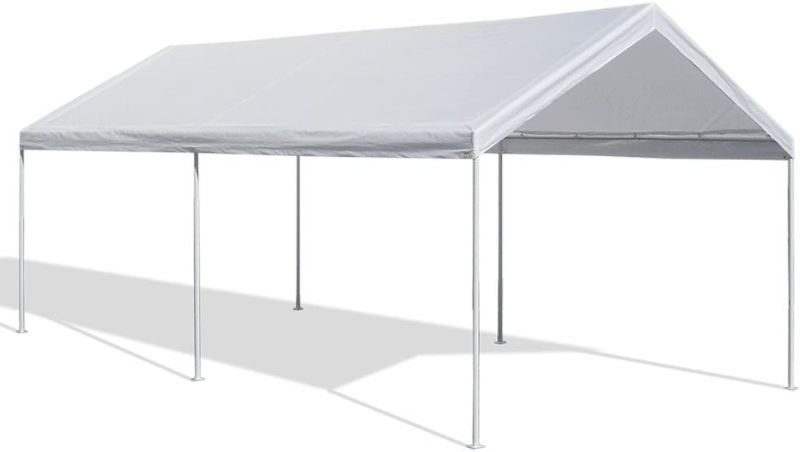 Photo 1 of **MISSING PARTS* DAMAGED*  Caravan Canopy Domain 10 x 20 Foot Straight Leg Instant Canopy Tent Set, White
