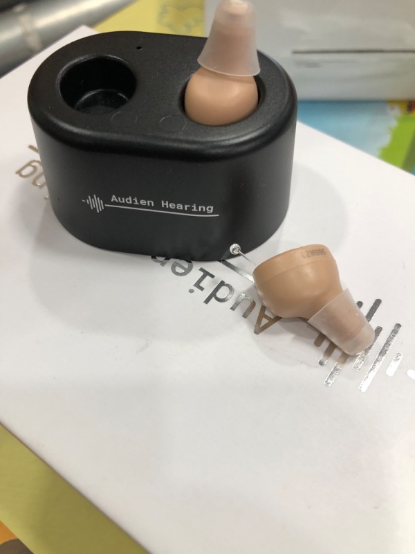 Photo 2 of Audien ATOM Rechargeable Hearing Amplifier to Aid and Assist Hearing, Premium Comfort Design and Nearly Invisible
