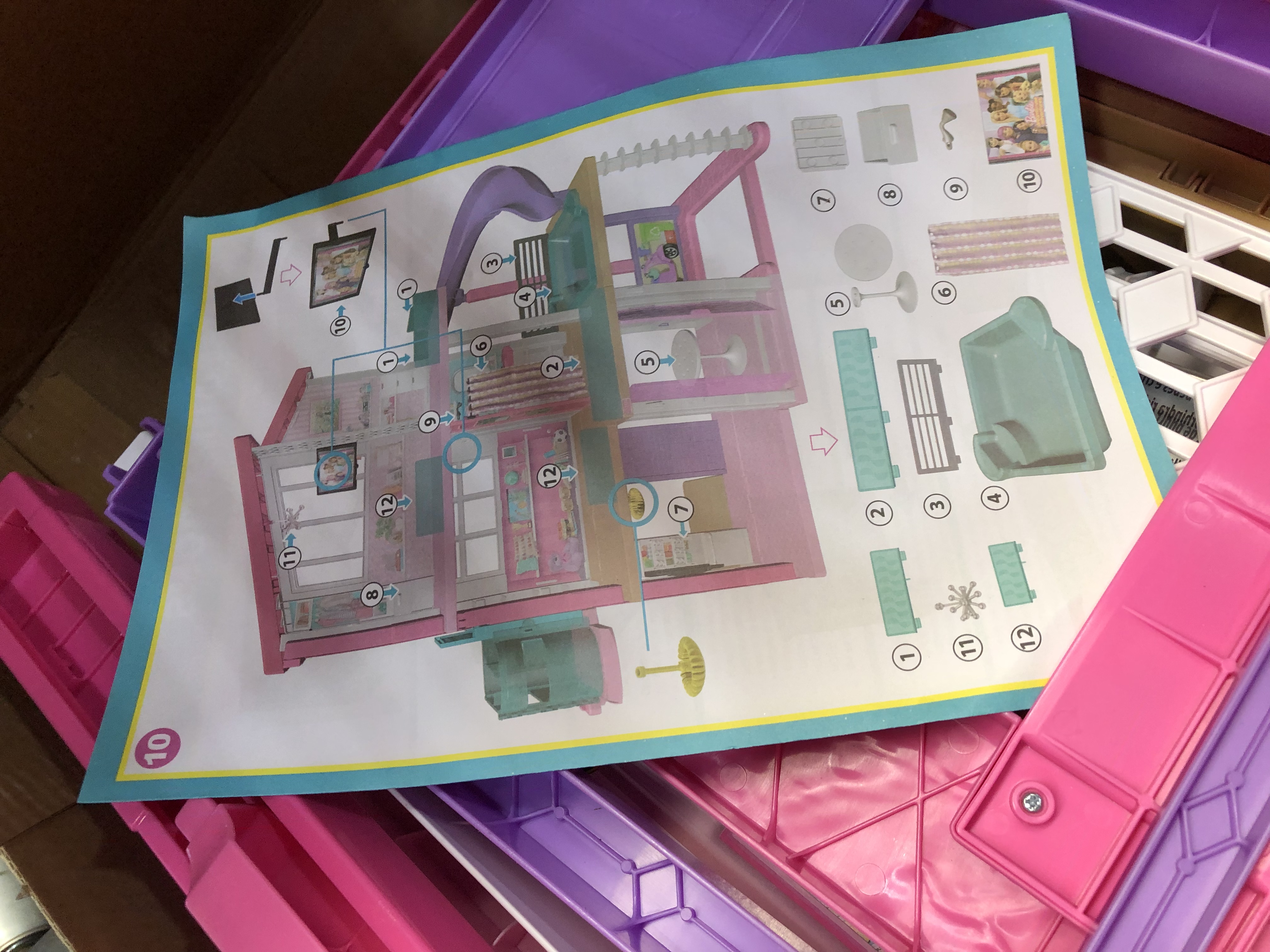 Photo 4 of Barbie Dreamhouse Dollhouse with Wheelchair Accessible Elevator, Pool, Slide and 70 Accessories Including Furniture and Household Items, Gift for 3 to 7 Year Olds
