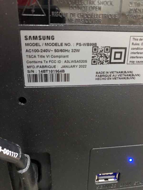 Photo 4 of **SEE NOTES**SAMSUNG HW-Q990B 11.1.4ch Soundbar w/Wireless Dolby Atmos DTS:X 2022
