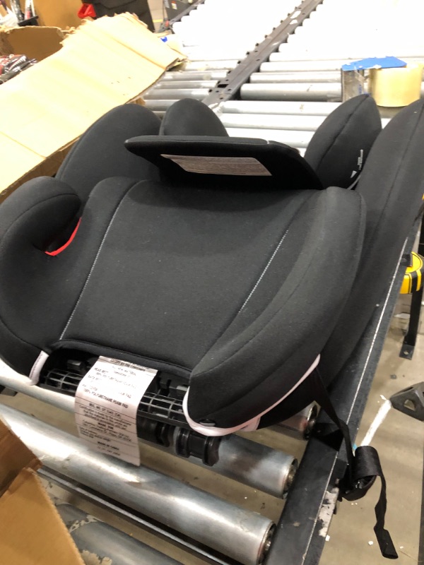 Photo 2 of CYBEX Solution B-Fix High Back Booster Seat, Lightweight Booster Seat, Secure Latch Installation, Linear Side Impact Protection, 12-Position Adjustable Headrest, for Kids 40-120 Lbs, Volcano Black
