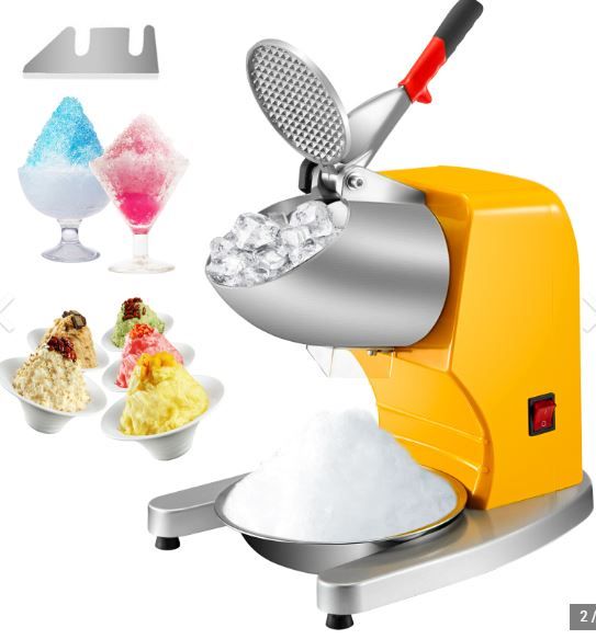 Photo 1 of ***PARTS ONLY*** VEVOR 110V Electric Ice Shaver Crusher,300W 1450 RPM Snow Cone Maker Machine with Dual Stainless Steel Blades 210LB/H, Shaved Ice Machine with Ice Plate & Additional Blade for Home and Commercial Use
