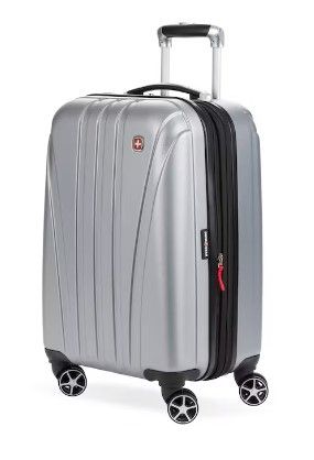 Photo 1 of Swissgear 7585 Expandable 19" Hardside Carry On Spinner Luggage - Silver
