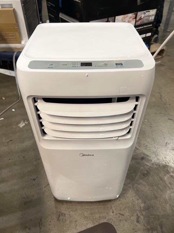 Photo 3 of Midea 8,000 BTU ASHRAE (5,300 BTU SACC) Portable Air Conditioner, Cools up to 175 Sq. Ft., Works as Dehumidifier & Fan, Remote Control & Window Kit Included
