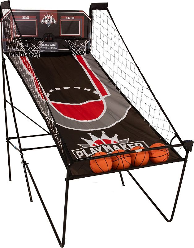 Photo 1 of **PARTS ONLY**
Triumph Play Maker Double Shootout Basketball Game Includes 4 Game-Ready Basketballs and Air Pump and Needle
