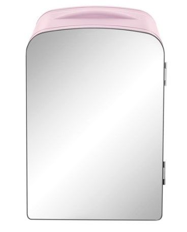 Photo 1 of ***PARTS ONLY*** Chefman Portable Mirrored Beauty Fridge 4 Liter Pink
