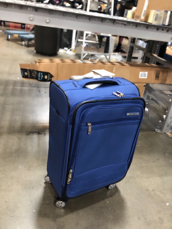 Photo 2 of ***ONLY 1 SUITCASE*** Samsonite Aspire DLX Softside Expandable Luggage, Blue Depth, (24)