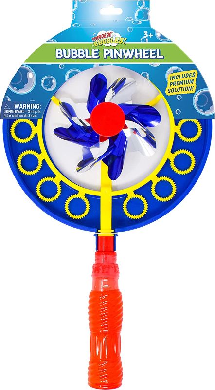 Photo 1 of 2 PACK
Sunny Days Entertainment Pinwheel Bubble Wand - Bubble Blower and Windmill Spinner - Colors and Styles May Vary