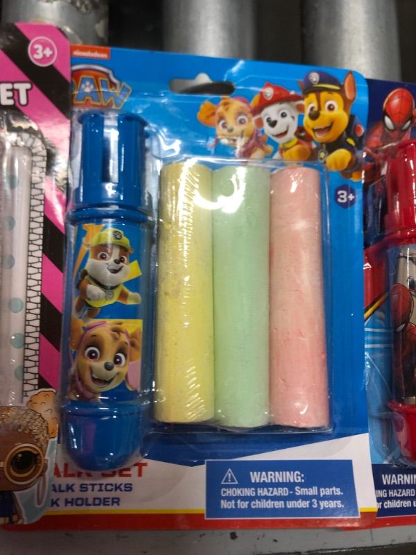 Photo 1 of 16-PACK
3PC CHALK STICK + CHALK HOLDER / 4 THEMES 