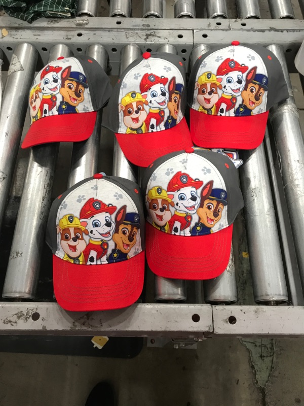 Photo 2 of 5PCKS OF PAW PATROL Nickelodeon Kid's Baseball Hat Adjustable Back Dogs New with Tags
