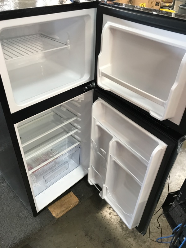 Photo 3 of Frigidaire EFR451 2 Door Refrigerator/Freezer, 4.6 cu ft, Platinum Series, Stainless Steel, Double
