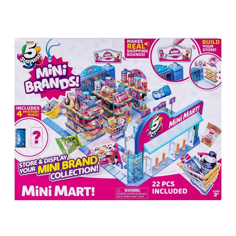 Photo 1 of 5 Surprise Mini Brands Series 2 Electronic Mini Mart with 4 Mystery Mini Brands Playset by ZURU
