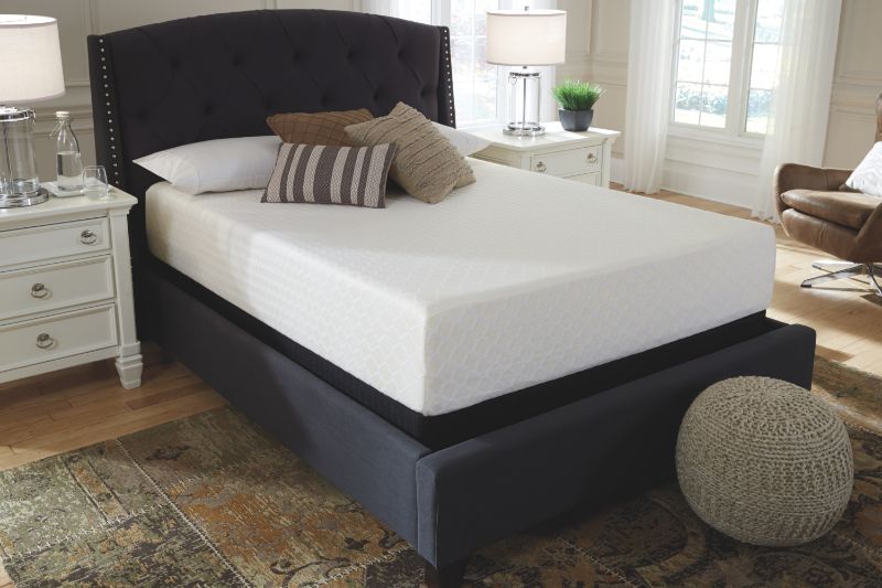 Photo 1 of Ashley-Sleep Mattresses White - White 12'' Chime Memory Foam Mattress King
