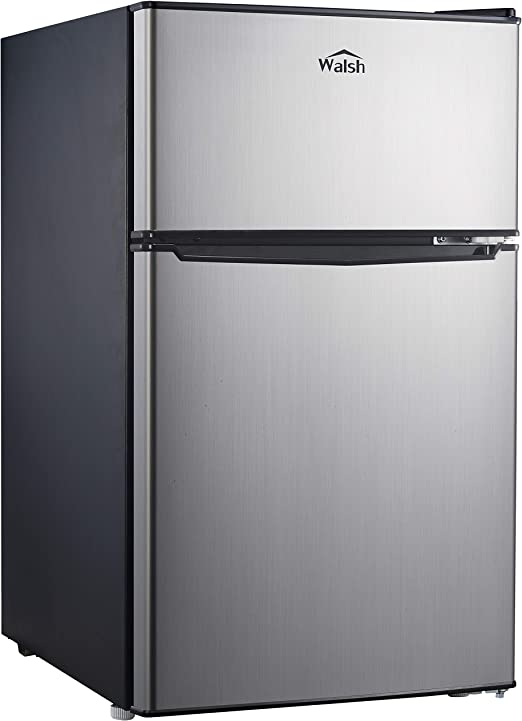 Photo 1 of **PARTS ONLY**

Walsh WSR31TS1 Compact Refrigerator,  Dual Door Fridge, Adjustable Mechanical Thermostat with True Freezer, Reversible Doors,3.1 Cu.Ft, Stainless Steel Look
