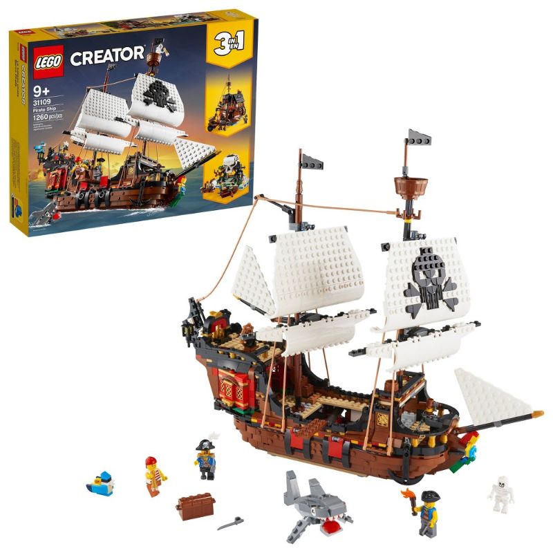 Photo 1 of **INCOMPLETE** LEGO Creator - Pirate Ship - Building & Construction for Ages 9 to 12 - Fat Brain Toys
