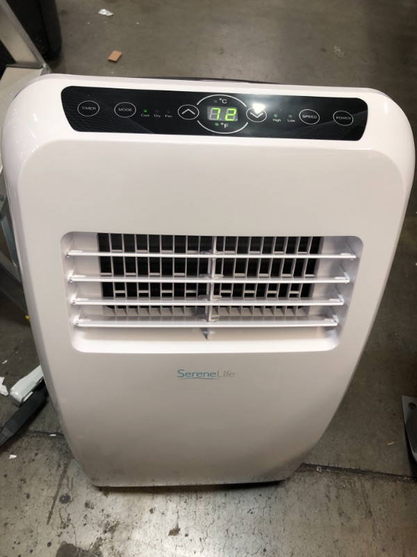 Photo 2 of 
SereneLife
8,000 BTU (4,000 BTU, DOE) Portable 3-in-1 Floor Air Conditioner with Dehumidifier in White for Rooms Up to 225 Sq. Ft