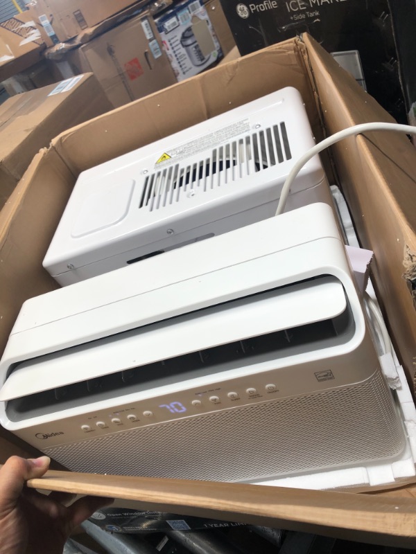 Photo 2 of Midea 8,000 BTU Smart Inverter U-Shaped Window Air Conditioner, 35% Energy Savings, Extreme Quiet, MAW08V1QWT (1860705)
