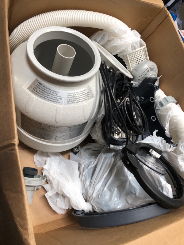 Photo 2 of ***NON-FUNCTIONAL/PARTS ONLY***
INTEX 26647EG SX2800 Krystal Clear Sand Filter Pump for Above Ground Pools, 14in
