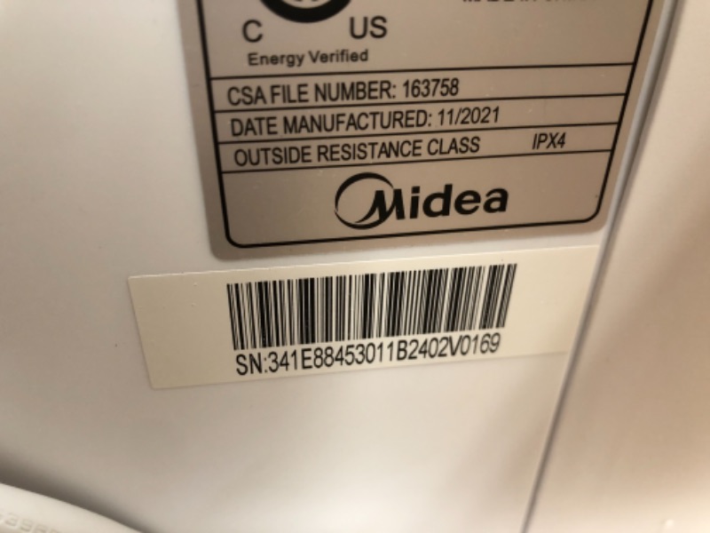 Photo 3 of Midea 8,000 BTU Smart Inverter U-Shaped Window Air Conditioner, 35% Energy Savings, Extreme Quiet, MAW08V1QWT (1860705)
