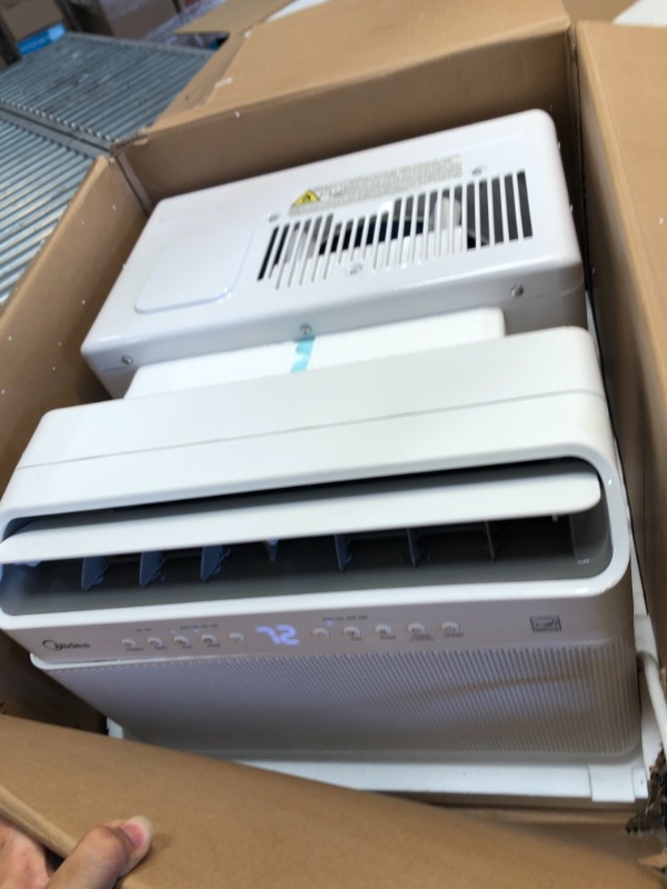 Photo 2 of Midea 8,000 BTU Smart Inverter U-Shaped Window Air Conditioner, 35% Energy Savings, Extreme Quiet, MAW08V1QWT (1860705)
