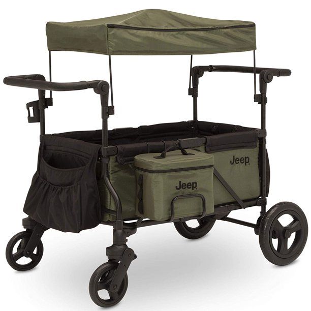 Photo 1 of Jeep Deluxe Wrangler Wagon Stroller with Cooler Bag and Parent Organizer by Delta Children
