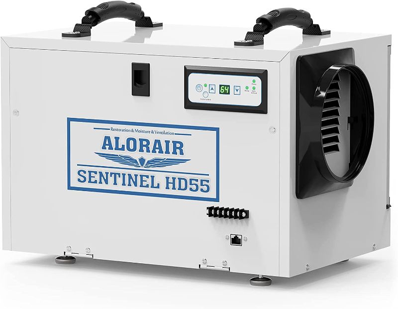 Photo 1 of ALORAIR Basement/Crawl Space Dehumidifiers Removal 120 PPD (Saturation), 55 Pint Commercial Dehumidifier, cETL Listed, Auto Defrosting, Optional Remote Monitoring
