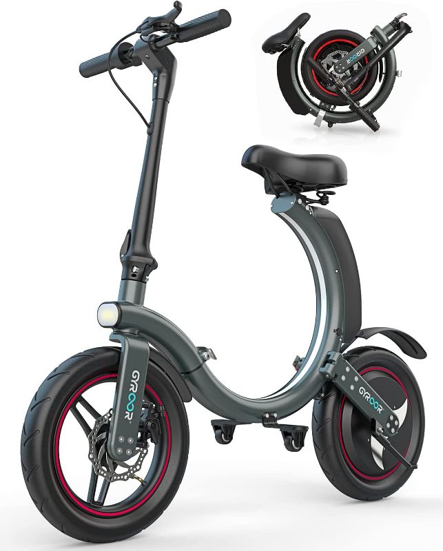 Photo 1 of **PARTS ONLY**Gyroor Folding Electric Bike for Adults Teens, 450W eBike with 18.6MPH up to 25 Miles Adult Electric Bicycles 14in Tire, Disc and Electronic Brake Mini Bike
