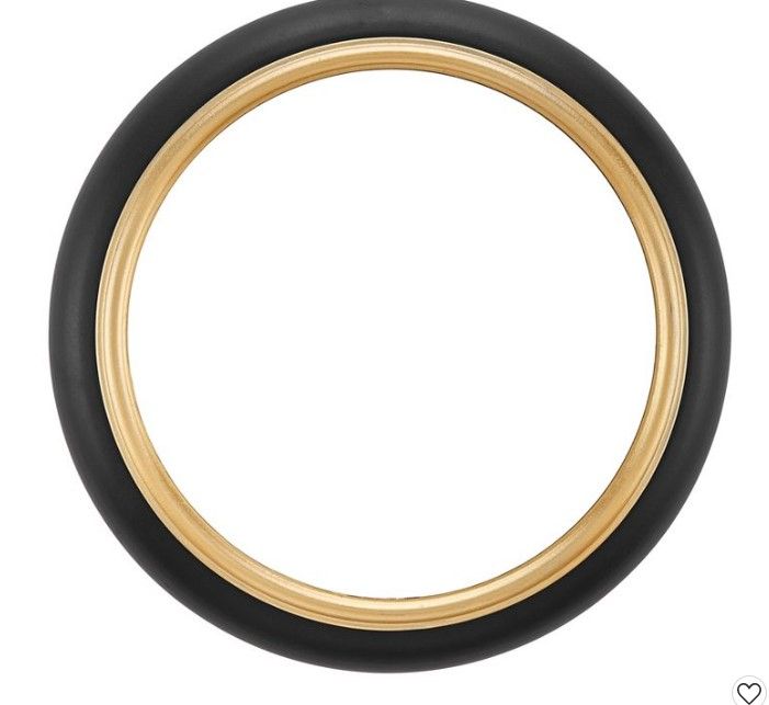 Photo 1 of 16.5" Round Wall Mount Accent Mirror with Metal Frame and Trim Gold/Black - Danya B.

