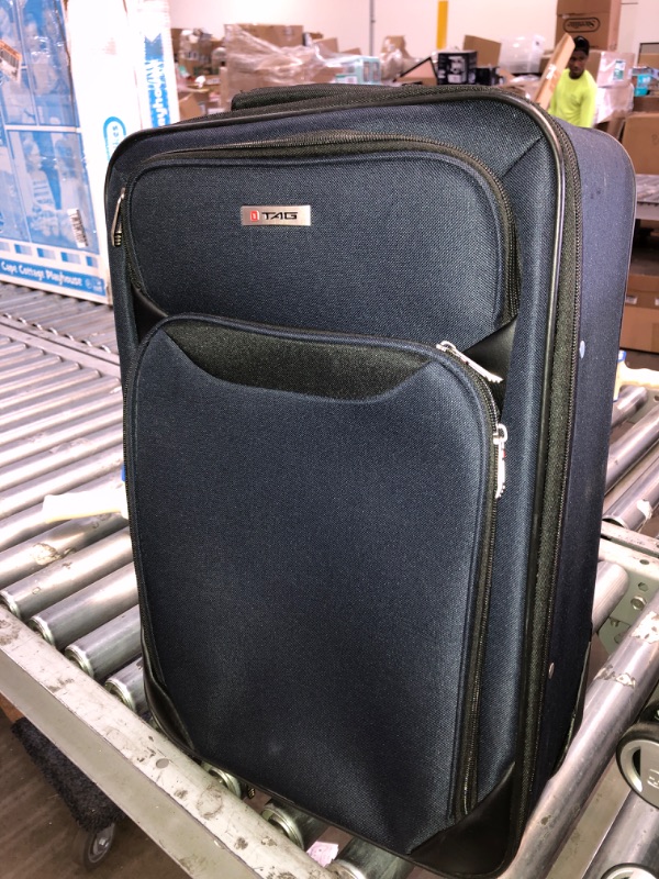 Photo 1 of 16"  Checked Spinner3 PC  Luggage Set - Black