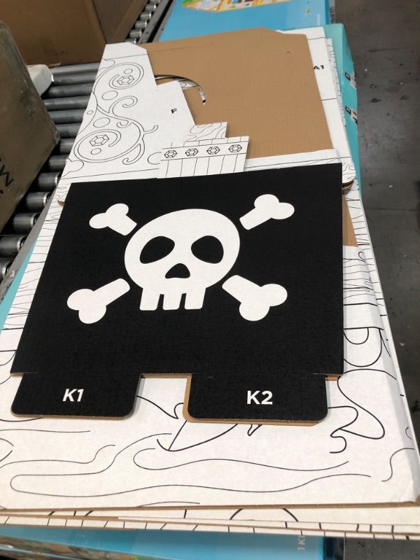 Photo 2 of Create-Your-Own Pirate Ship Kit - Mondo Llama™
Requires markers or colored pencils to create a fun artwork