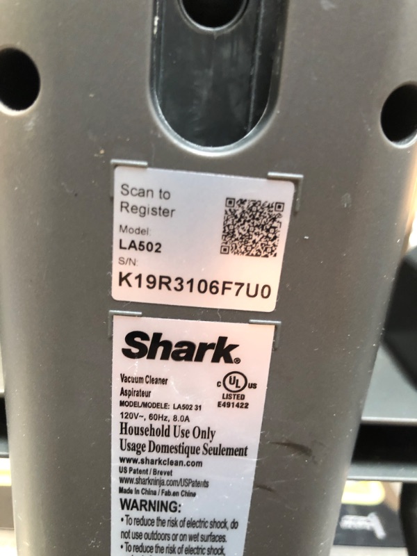 View 3 of Shark LA502 Rotator Lift-Away ADV DuoClean PowerFins Upright Vacuum with Self-Cleaning Brushroll Powerful Pet Hair Pickup and HEPA Filter, w/Duo, Silver