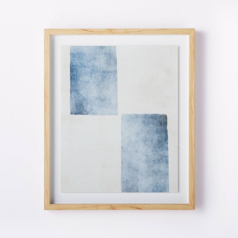 Photo 1 of 20 X 24 Framed Wall Art Blue/White - Threshold Designed with Studio McGee
