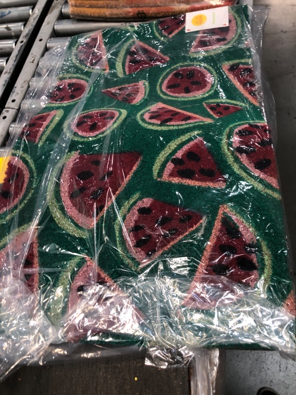 Photo 2 of 2 pack**1'6x2'6 Watermelon Doormat Green - Sun Squad
